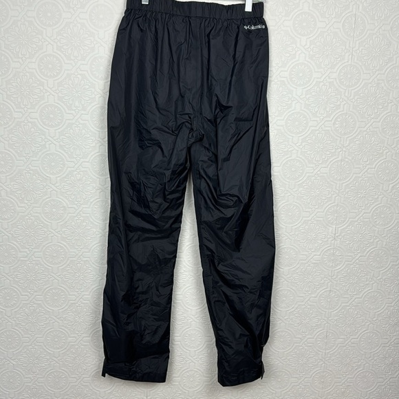 Columbia 100% Nylon Pants Outdoors Swishy Track Snow Rain Hiking Black Weather - Picture 6 of 8